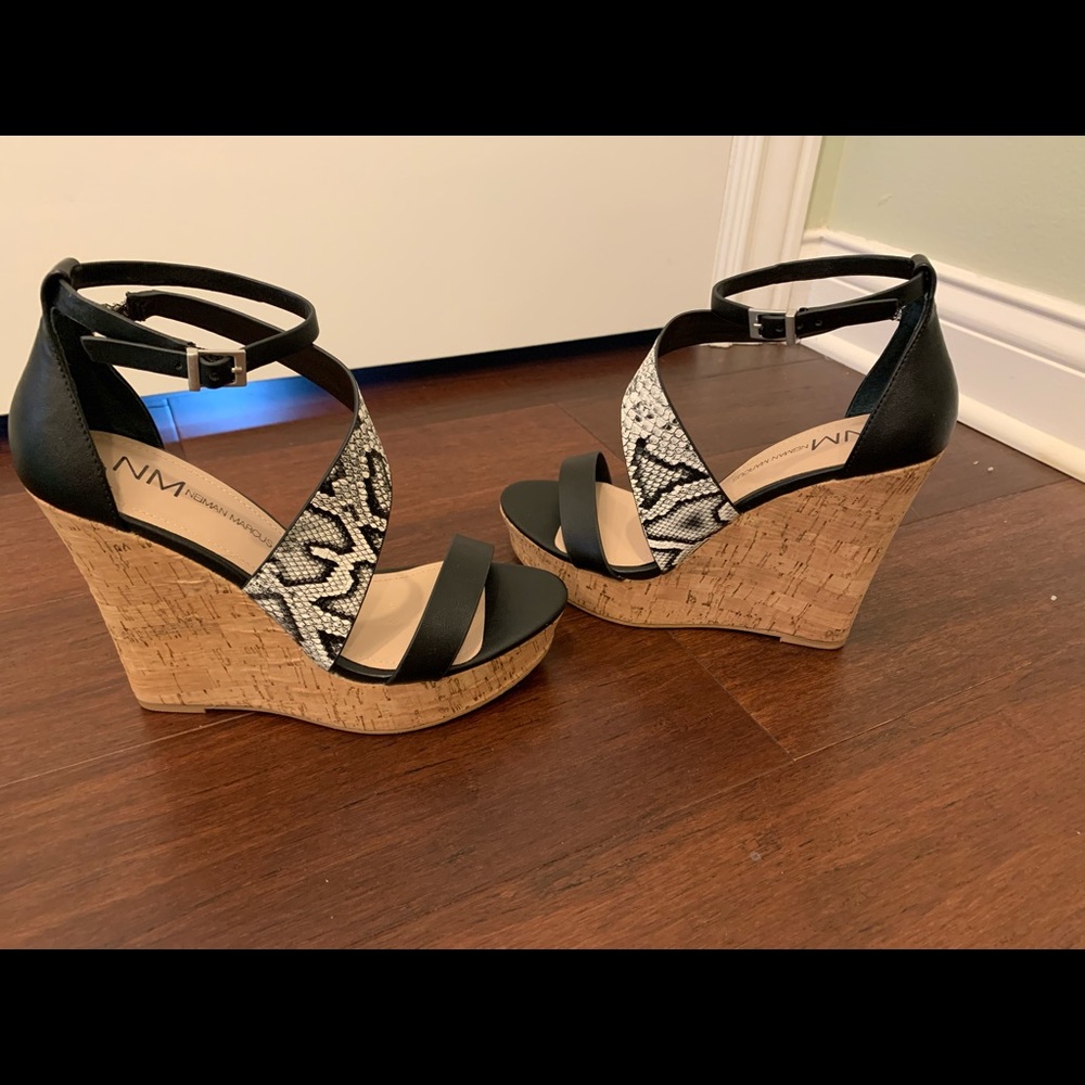 Neiman Marcus wedges originally $150 worn once